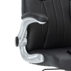 Bürostuhl Leder IMPERA schwarz
