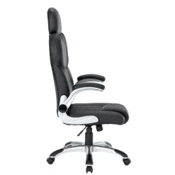 Bürostuhl Leder IMPERA schwarz