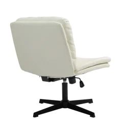 Bürostuhl Leder LYLES beige