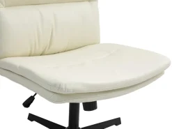 Bürostuhl Leder LYLES beige