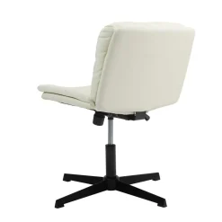 Bürostuhl Leder LYLES beige