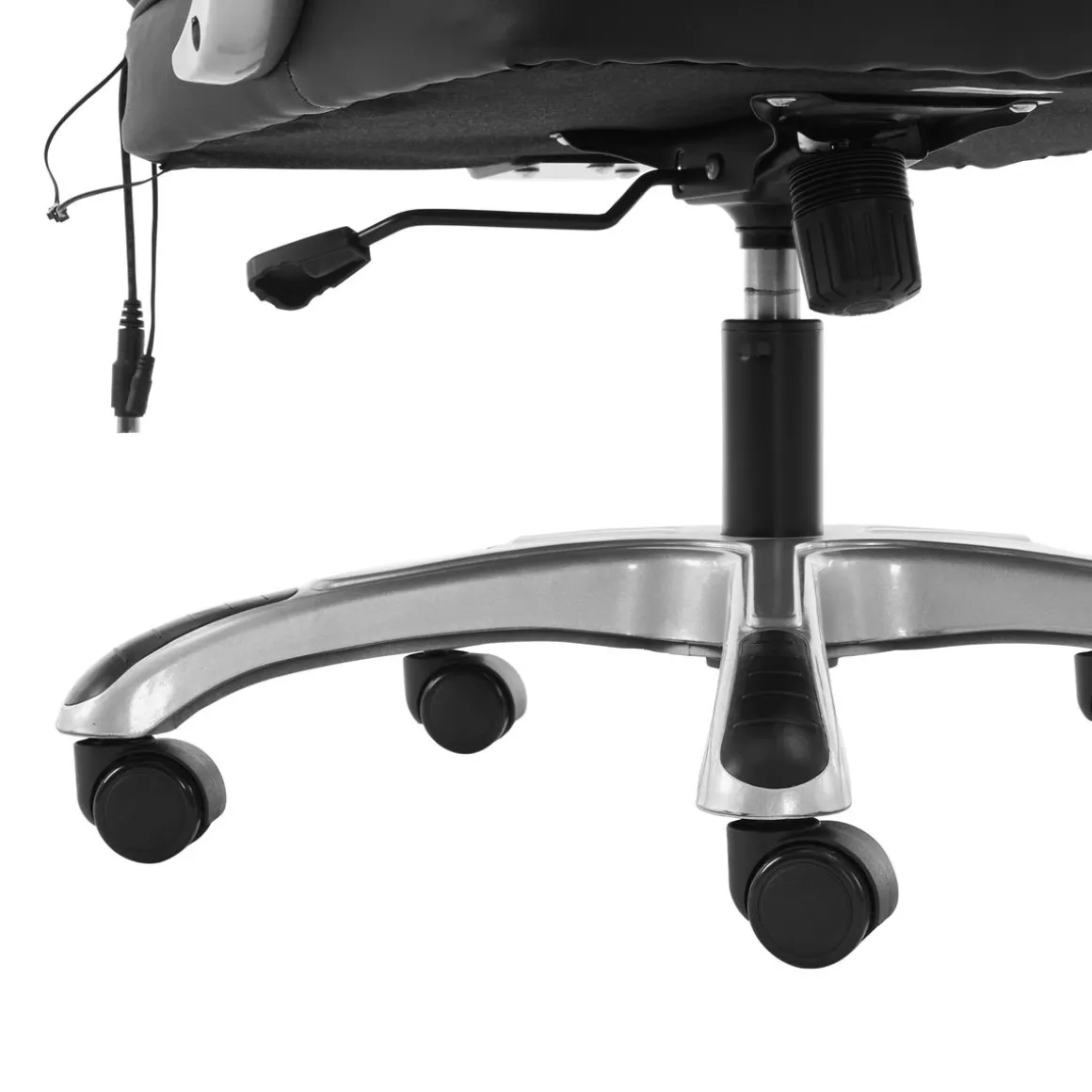 Bürostuhl Leder mit Massagefunktion SORRENTO schwarz