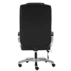 Bürostuhl Leder mit Massagefunktion SORRENTO schwarz