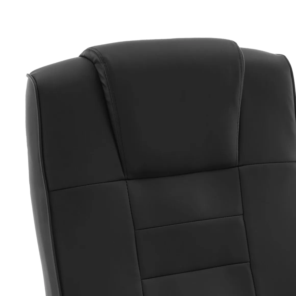 Bürostuhl Leder mit Massagefunktion SORRENTO schwarz