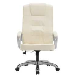 Bürostuhl Leder mit Massagefunktion SORRENTO beige