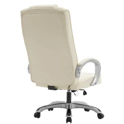 Bürostuhl Leder mit Massagefunktion SORRENTO beige