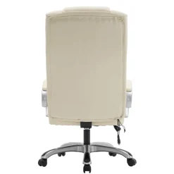 Bürostuhl Leder mit Massagefunktion SORRENTO beige