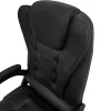 Bürostuhl Leder mit Massagefunktion BART schwarz