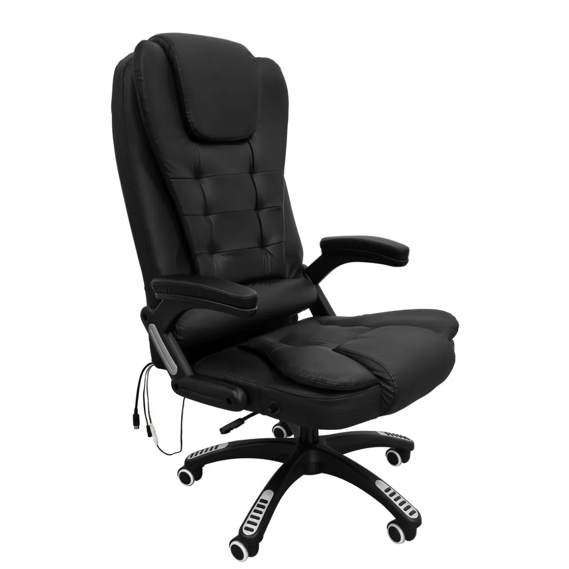 Bürostuhl Leder mit Massagefunktion BART schwarz