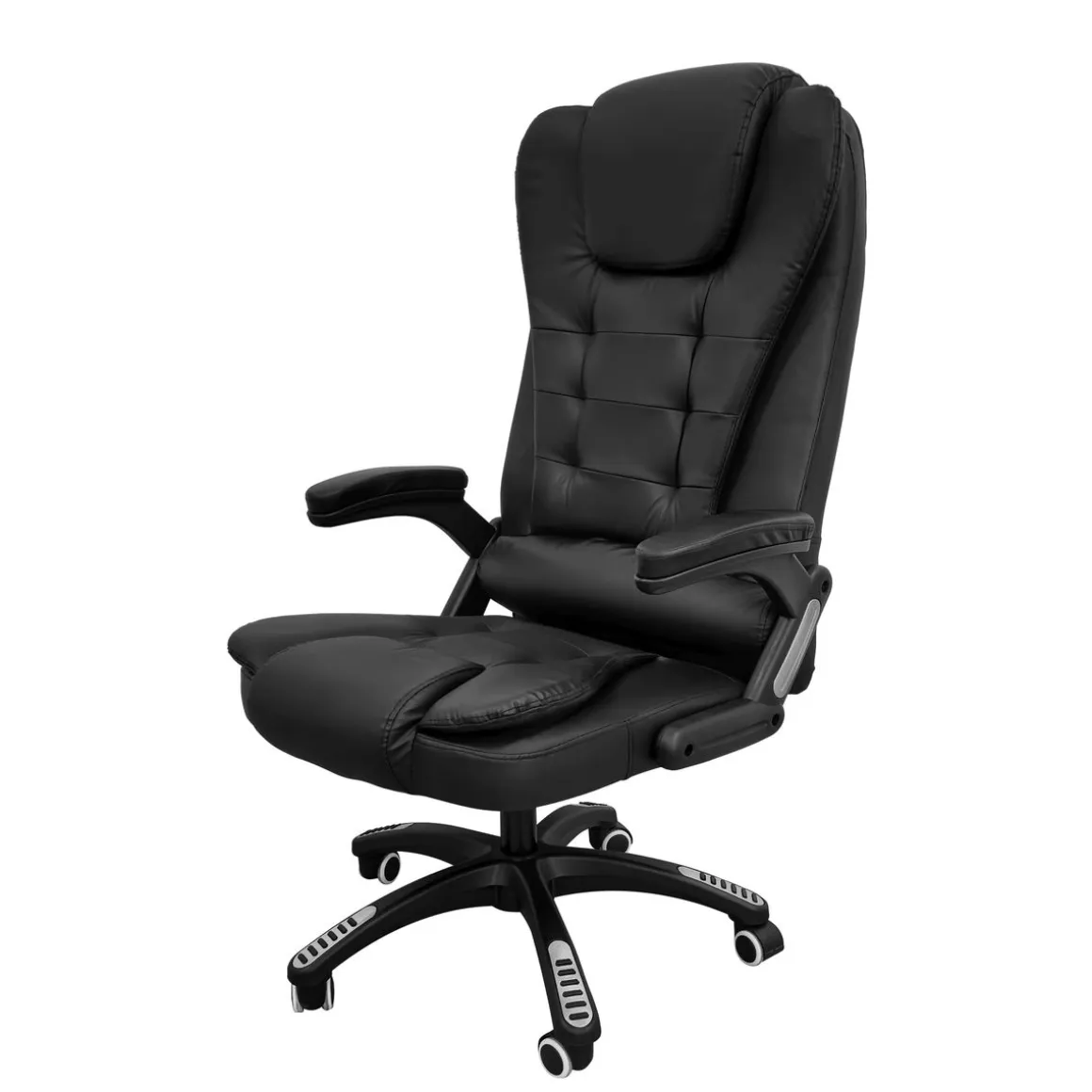 Bürostuhl Leder mit Massagefunktion BART schwarz