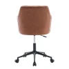 Bürostuhl Leder PORTO braun