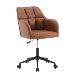 Bürostuhl Leder PORTO braun