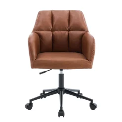 Bürostuhl Leder PORTO braun