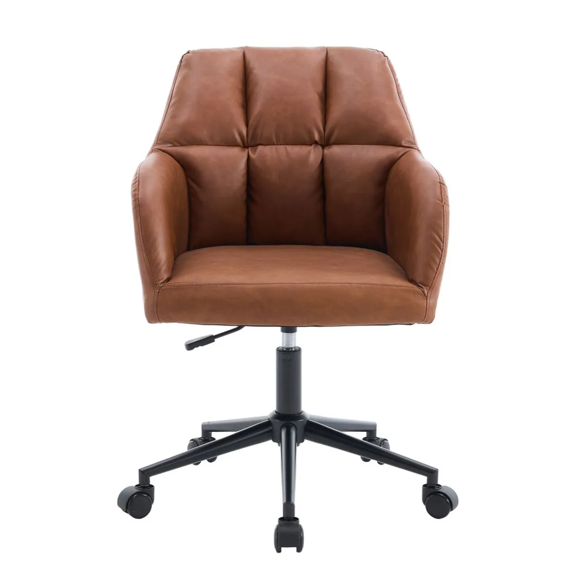 Bürostuhl Leder PORTO braun