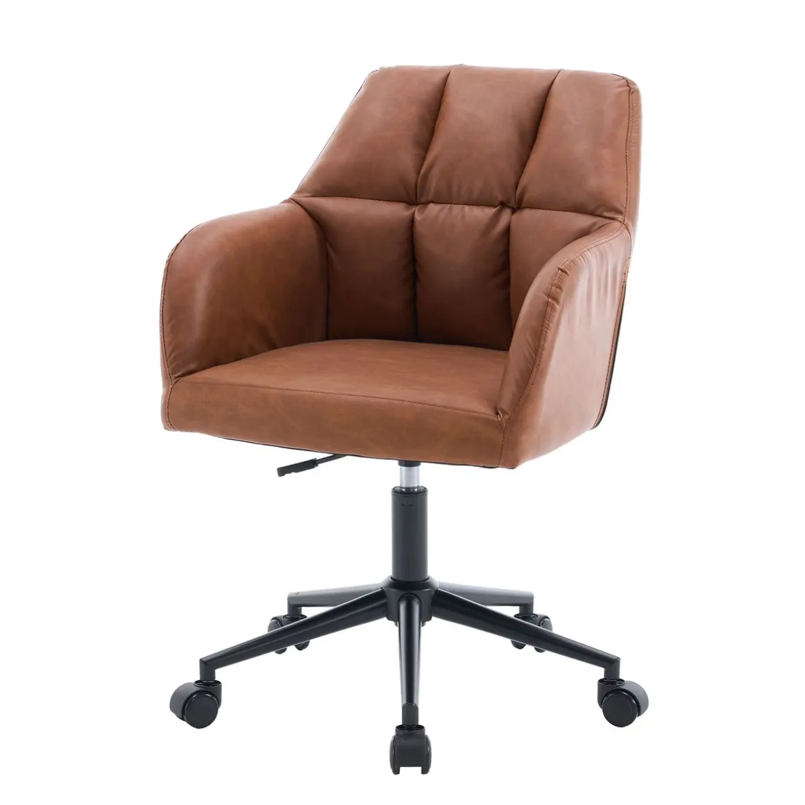 Bürostuhl Leder PORTO braun