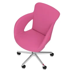 Bürostuhl Leder STELLAN pink