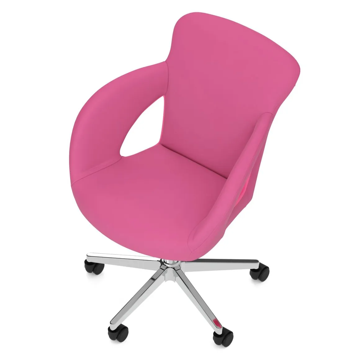 Bürostuhl Leder STELLAN pink