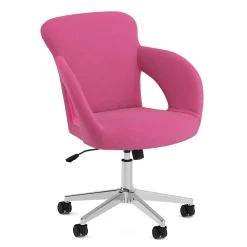 Bürostuhl Leder STELLAN pink