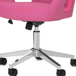 Bürostuhl Leder STELLAN pink