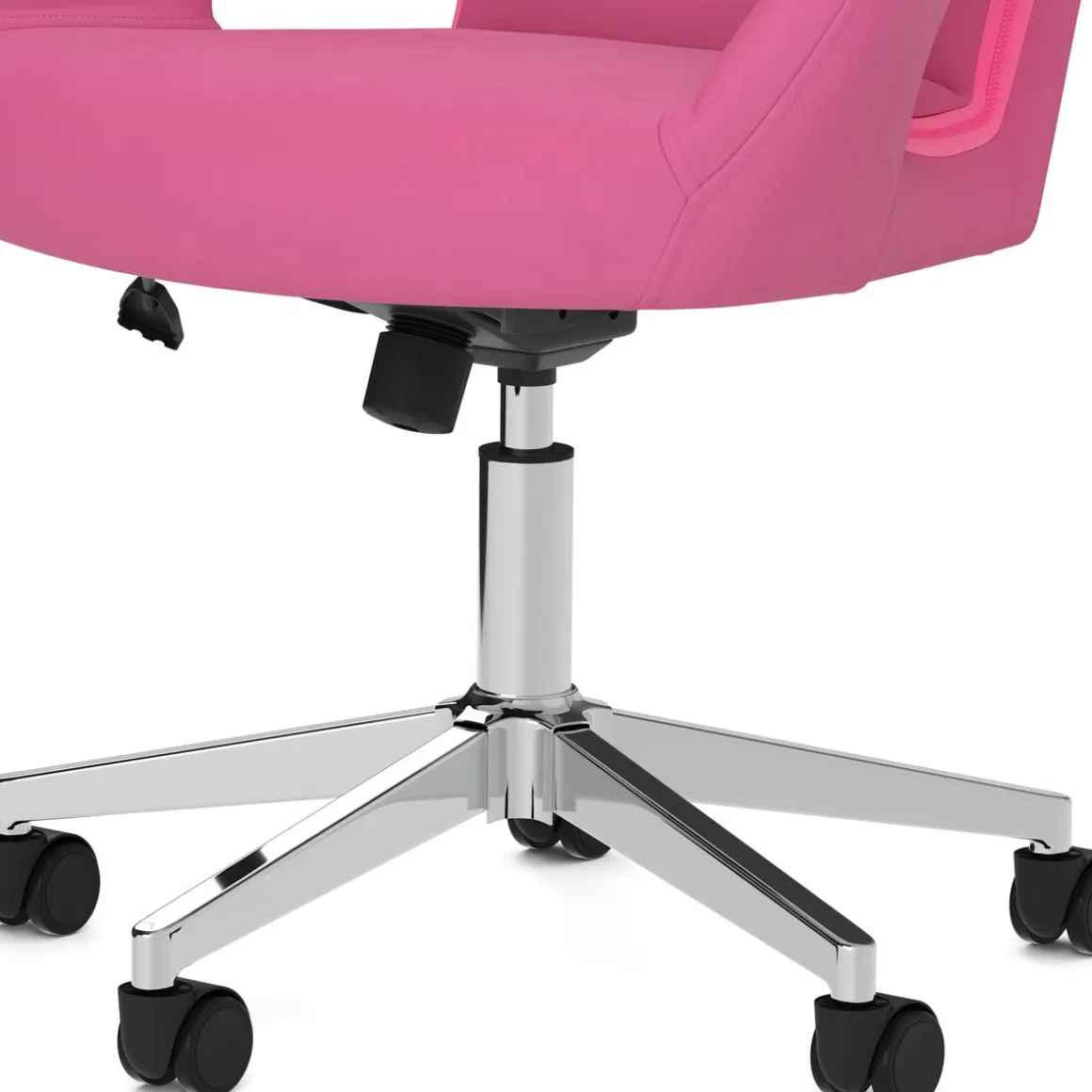 Bürostuhl Leder STELLAN pink