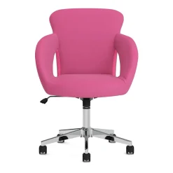 Bürostuhl Leder STELLAN pink