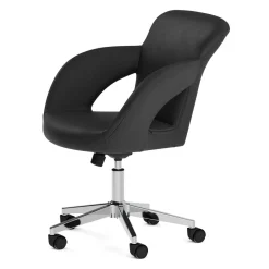 Bürostuhl Leder STELLAN schwarz