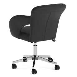 Bürostuhl Leder STELLAN schwarz