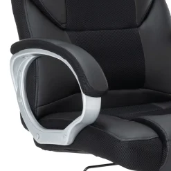 Bürostuhl Leder TIMI schwarz