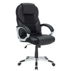 Bürostuhl Leder TIMI schwarz