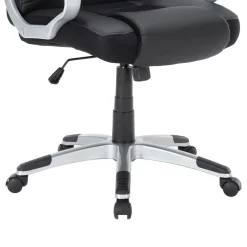 Bürostuhl Leder TIMI schwarz