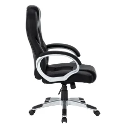 Bürostuhl Leder TIMI schwarz