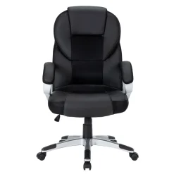Bürostuhl Leder TIMI schwarz