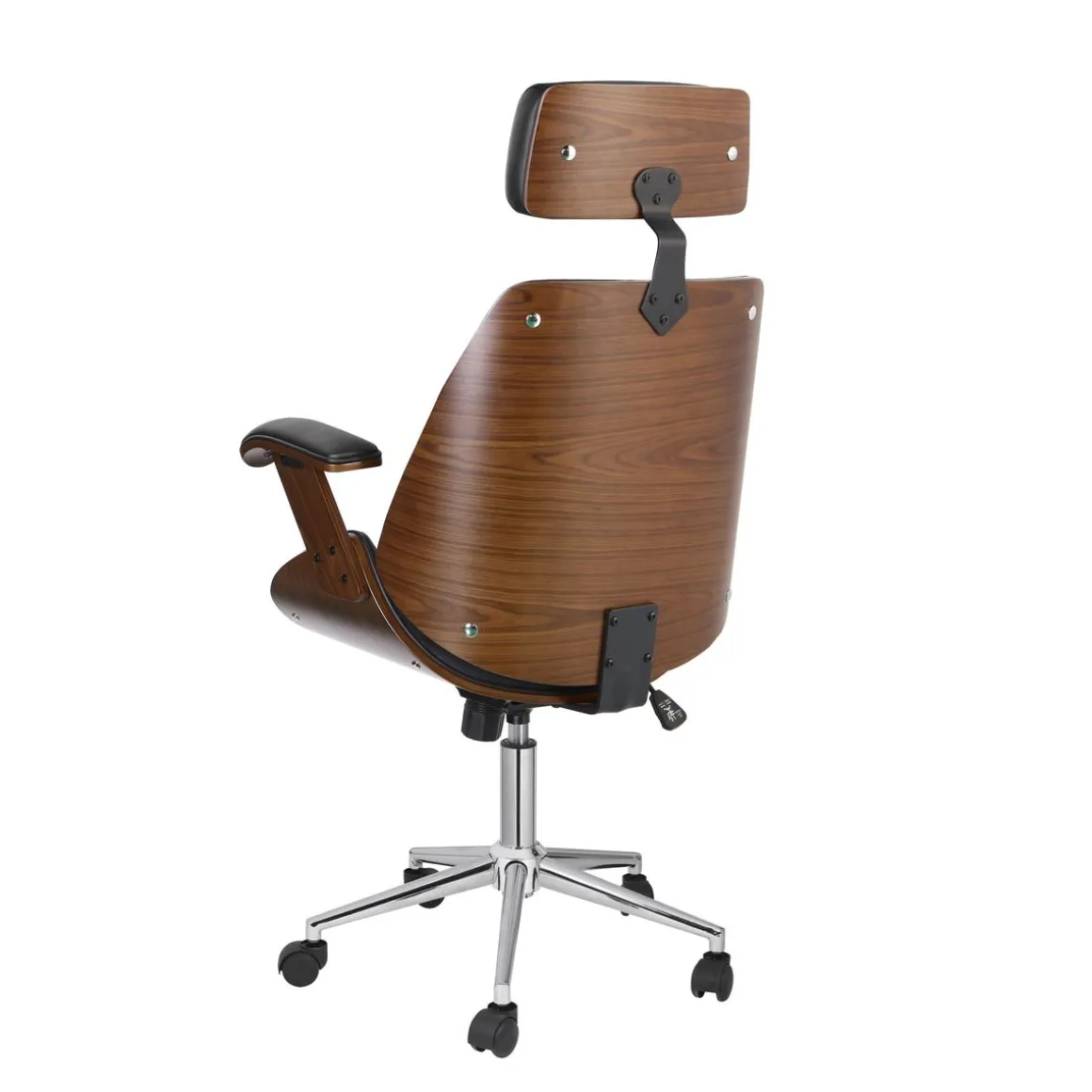 Bürostuhl Leder WINDSOR braun/schwarz