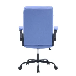 Bürostuhl Leinen OPTIMUS blau