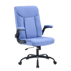 Bürostuhl Leinen OPTIMUS blau