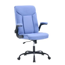 Bürostuhl Leinen OPTIMUS blau