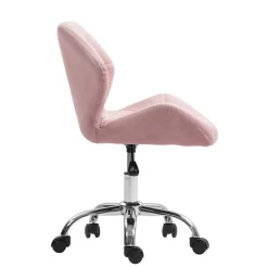 Bürostuhl Samt HEXAGON altrosa