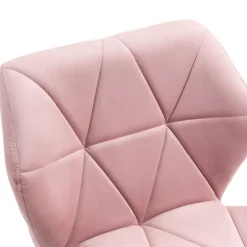 Bürostuhl Samt HEXAGON altrosa
