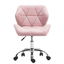 Bürostuhl Samt HEXAGON altrosa