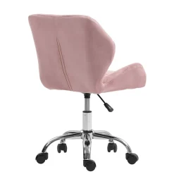 Bürostuhl Samt HEXAGON altrosa