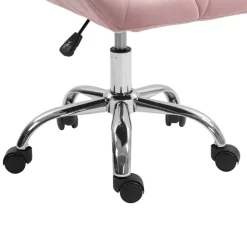 Bürostuhl Samt HEXAGON altrosa