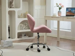 Bürostuhl Samt HEXAGON altrosa