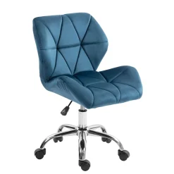 Bürostuhl Samt HEXAGON blau