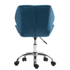 Bürostuhl Samt HEXAGON blau
