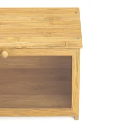 Brotkasten Bambus mit Sichtfenster 38 x 21 x 23 cm