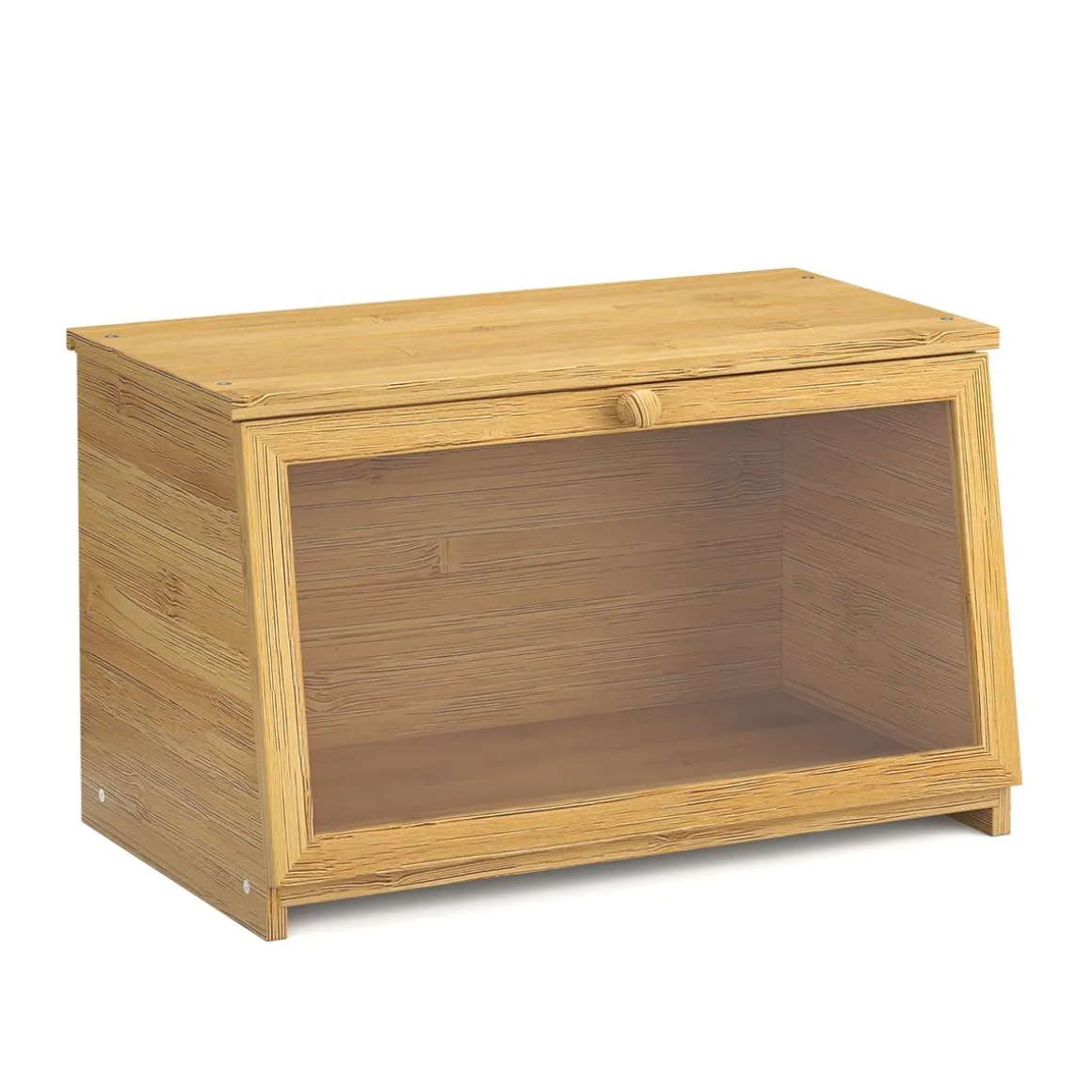 Brotkasten Bambus mit Sichtfenster 38 x 21 x 23 cm