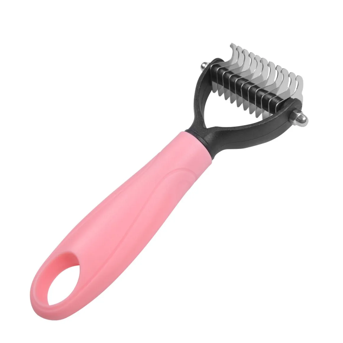 Bürste für Haustiere Unterfellkamm 17 x 7 cm rosa