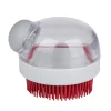 Bürste für Hunde mit Massagefunktion 7.5 x 6 cm weiss/rot