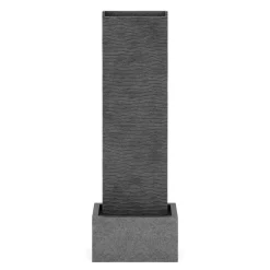 Brunnen Steinoptik mit LED 34 x 22 x 100 cm