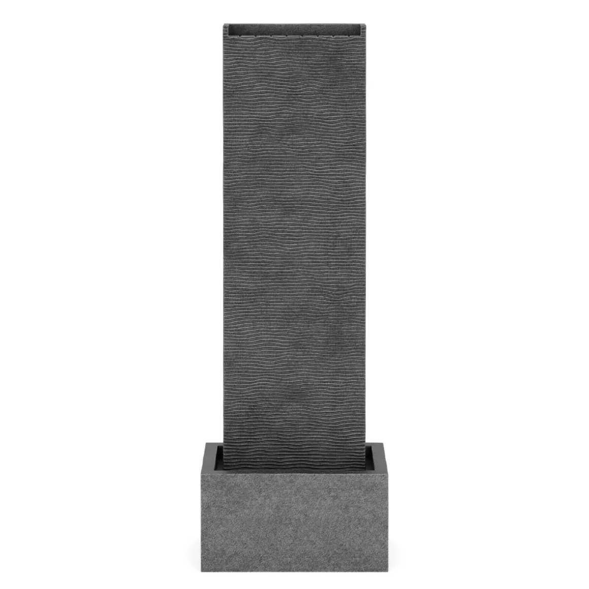 Brunnen Steinoptik mit LED 34 x 22 x 100 cm